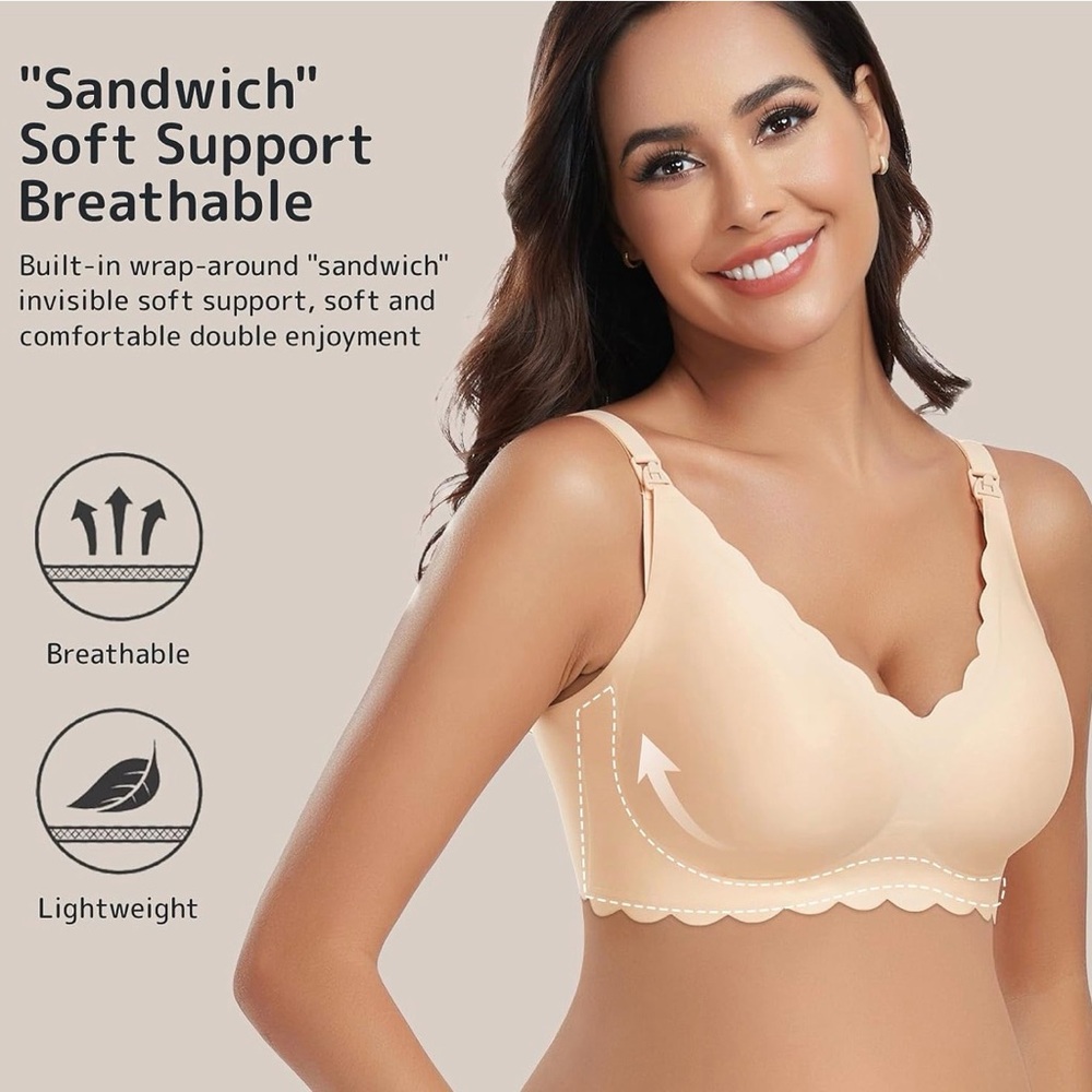 Nursing/maternity Soft Support Breathable Bras